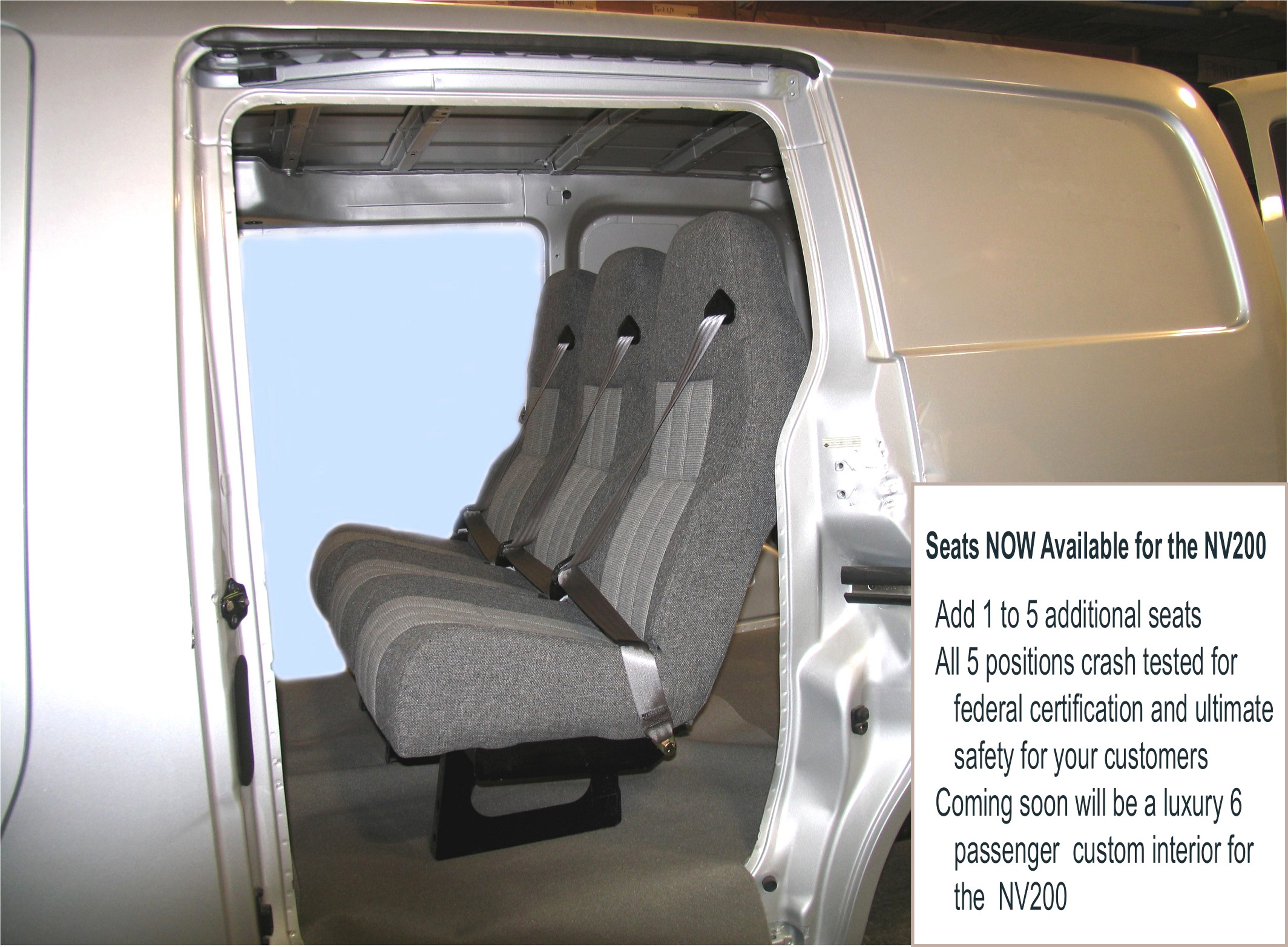 NISSAN NV 200 SEATING for website Customizers Quality Conversions