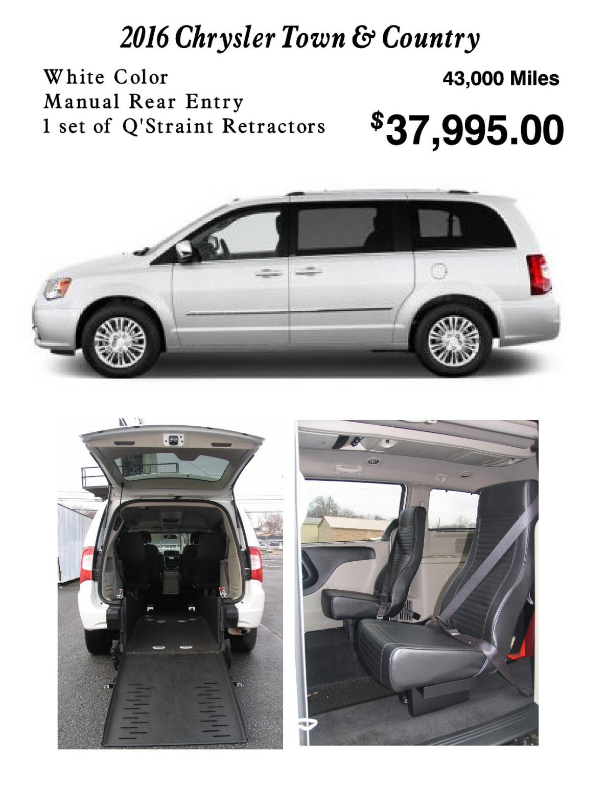 Wheelchair Accessible Vans For Sale Customizers Quality Conversions